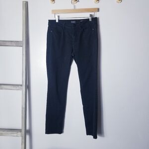 J. JILL DENIM BLACK AUTHENTIC FIT SLIM ANKLE JEANS SIZE 4